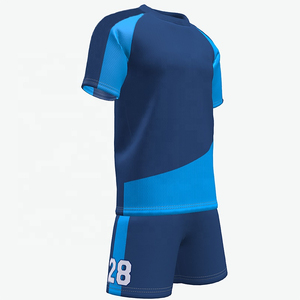 Tenue de football en mesh léger personnalisable avec logo d'équipe, maillot et short, vêtements de sport respirants pour clubs - Product Image 3
