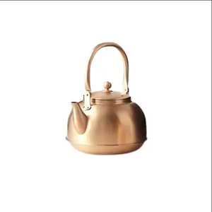 Premium Hammered Copper Finish Double Wall Whistling Eco-Friendly Stovetop <b>Tea</b> Kettle Traditional Style Serving Pot Coffee <b>Tea</b> - Product Image 5