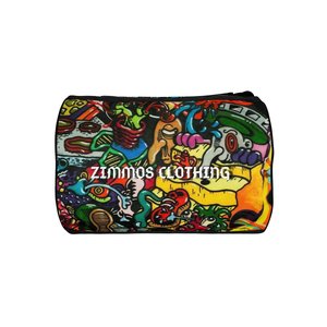 Sac de sport et de voyage imprimé coloré 2026 en polyester avec fermeture éclair grande capacité - Product Image 2