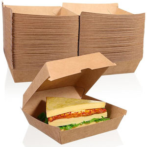 Heavy-Duty Foil-Lined Kraft Burger <b>Boxes</b>, Easy Fold Eco-Friendly Kraft Burger <b>Boxes</b> Premium Kraft Burger <b>Boxes</b> - Product Image 1