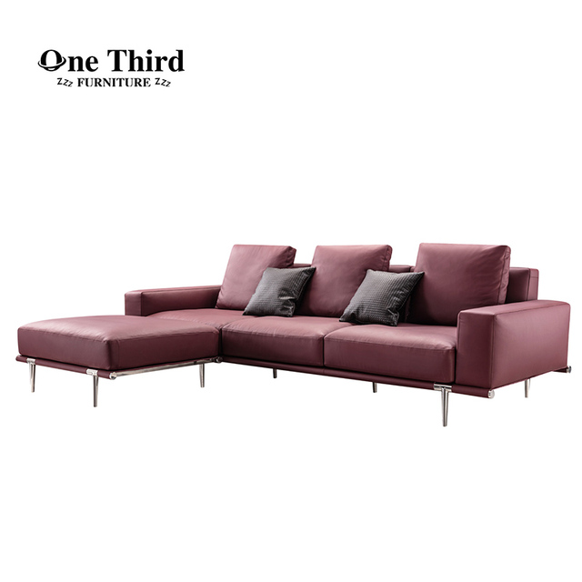 Cloud Furniture Decorated Leather Sofa Modern Minimalist Premium Home Modular Sofa
