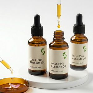 Aceite Absoluto de Loto Rosa 100% Puro para la Elaboración de Aromas de Lujo, Mezclas de Incienso Premium, Líneas de Productos de Fragancias Exclusivas (ISO) - Product Image 1