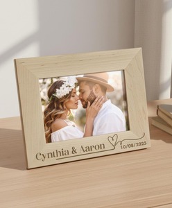 Cadre photo économique, simple, fait main, en bois, décoration murale, utilisation quotidienne, cadre photo en bois abordable - Product Image 1