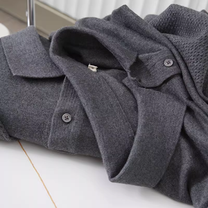 เสื้อโปโลสำหรับผู้ชายเสื้อคอตตอนสีพื้นแบบพรีเมี่ยมมาใหม่สีพิเศษ - Product Image 6