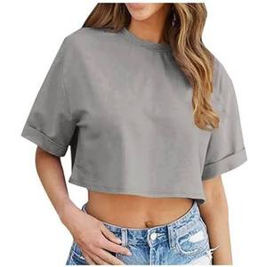 Winter Women's Y2K Style Slim Fit O-Neck Half Sleeve Eco-Friendly Anti-Wrinkle Breathable Printed Polyester T-<b>Shirt</b> STELLAR - Product Image 1