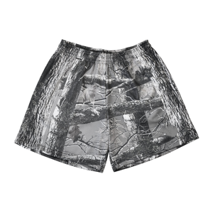 Custom Made 7 Inch Inseam Sublimated Polyester Graphic Print S-5XL <b>Tree</b> Camo Mesh Shorts for Mens Gym Workout Shorts - Product Image 6