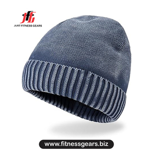 Bonnet en tricot uni pour l'hiver, unisexe, adulte, 56-58 cm, décontracté, pour l'extérieur - Product Image 2