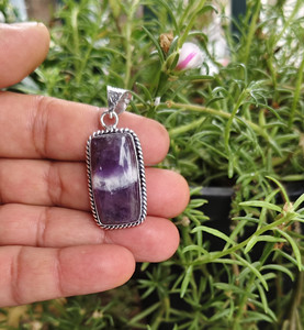 Wholesale Premium Quality Chevron <b>Amethyst</b> Natural Gemstone <b>Pendant</b> Necklace New Trending Hot Products Carved Crystal Ball - Product Image 3