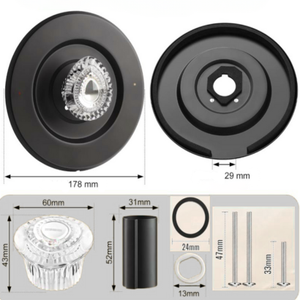 Kit de Accesorios para Ducha RKB0008, Material de Latón Cromado, Montaje en Pared, para Baño - Product Image 2