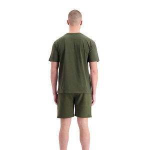 Ensemble deux pièces tendance pour homme : T-shirt respirant en coton à manches courtes et short assorti, idéal pour le sport ou la tenue décontractée, personnalisable 2026 - Product Image 6