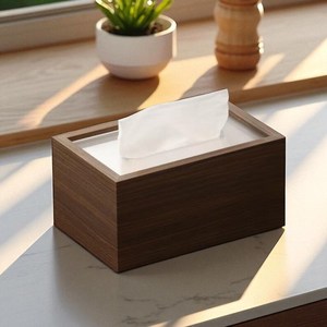 Elegante Caja de Madera para Servilletas y Pañuelos, Diseño Clásico y Duradero, Hecho a Mano, Ecológico, para Hogar, Oficina y Hoteles de Lujo - Product Image 2