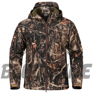Veste Softshell coupe-vent camouflage à manches longues pour homme Bloodline, vêtements de chasse en plein air, automne - Product Image 1