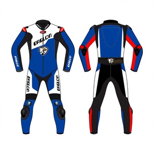 Traje de Motociclismo Personalizado Preston para Hombre, en Cuero Vacuno/Canguro, Mono de Una Pieza para Carreras, con Protección OEM CE - Product Image 1