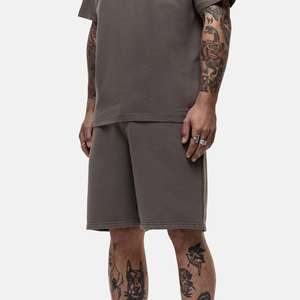 Men's Solid Color Cotton Gym Running Bermuda Shorts Casual Mid Waist <b>Elastic</b> Comfortable Breathable Woven Style Quick Dry High - Product Image 6