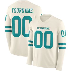 Camiseta de Fútbol Personalizada para Hombre, Mezcla de Spandex/Poliéster, Manga Larga, Patrón 3D, Nombre del Equipo, Logotipo y Posiciones Personalizados, Servicio OEM - Product Image 2