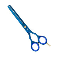 Tijeras de Peluquería Profesionales Japonesas de Acero Inoxidable, Hoja Afilada, Ligeras, 28 Dientes, Mango Largo, para Diestros, de Gervet