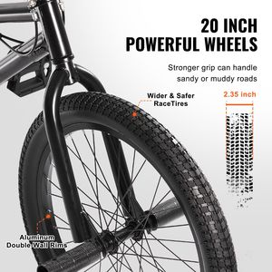 จักรยาน BMX ขนาดล้อ 20 นิ้ว สำหรับแข่งขัน พร้อมโรเตอร์หมุนได้ 360 องศา และเพ็ก 4 จุด ระดับขั้นสูง สำหรับผู้เริ่มต้นและนักปั่นมืออาชีพ - Product Image 4