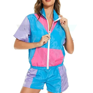 ชุดวินด์เบรกเกอร์แฟชั่นใหม่ราคาถูก ชุด 2 ชิ้น เสื้อแจ็คเก็ตวินด์เบรกเกอร์ ชุดวอร์มไนลอนสำหรับผู้ชาย - Product Image 6