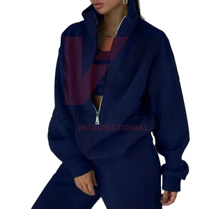 Mode femmes survêtement ensemble chaud confortable deux pièces tenue automne hiver vêtements de sport décontractés survêtements - Product Image 1