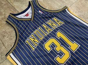 Camiseta de Baloncesto Retro Vintage Reggie Miller con Mangas Cortas, Colores Personalizables, 100% Poliéster, Tela Transpirable - Product Image 3