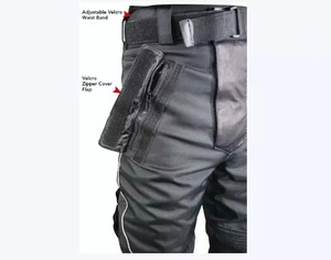 Pantalon en cuir pour homme, nouvelle mode, haute qualité, taille haute, coupe large avec poches avant, très tendance - Product Image 5