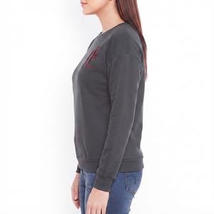 Sudadera para Mujer, Transpirable, Ecológica, Personalizada, a Precio Económico, OEM, 100% Algodón, Cuello Redondo, Lisa, Personalizada por Delante - Product Image 3