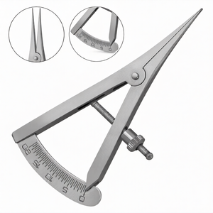 Calibrador Castroviejo de 3.5″ Recto, 0–20 mm, Instrumento de Medición Quirúrgico Graduado, Herramienta Oftálmica de Precisión de Acero Inoxidable - Product Image 1