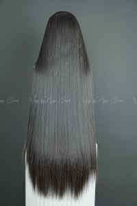 วิกผมคน100% หนังกำพร้าวิกผมบ๊อบเกรดวิกผมลอนแบบอิตาลีทำจากทอผ้า - Product Image 2