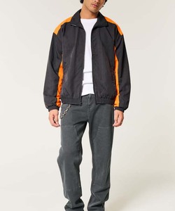 Wholesale Custom Lightweight Breathable Vintage Men's Windbreaker Jacket Quality Casual Fashion Color <b>Block</b> Jacket For Men - Product Image 3
