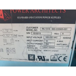 สถาปนิกไฟฟ้า PA-1315โมดูลแหล่งจ่ายไฟ AC-DC 660-035920-001ที่ใช้เป็นชิ้นส่วนอุปกรณ์เซมิคอนดักเตอร์รุ่นเก่า - Product Image 1