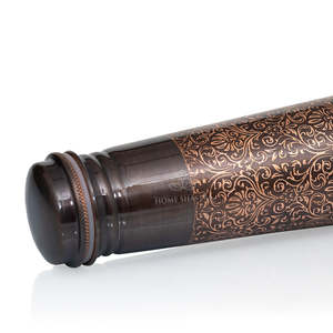 Home Shasra Copper <b>Water</b> <b>Bottle</b> Vintage Design Portable Travel Thermos Reusable With Lids - Product Image 6