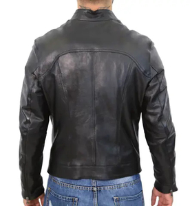 Customized <b>Bomber</b> Jacket <b>Leather</b> Jacket <b>Men's</b> <b>Leather</b> Wholesale Oem <b>Leather</b> Racer Jacket for <b>men</b> 2026 <b>Men's</b> Black Genuine - Product Image 2