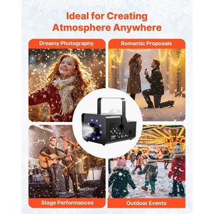 Máquina de Nieve RGB de 1500W con Control DMX512, 9 Luces LED, Control Remoto Inalámbrico, Alto Rendimiento, Tanque de 5L, Hielo Seco - Product Image 6