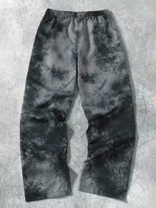 Nouveaux pantalons de survêtement évasés personnalisés pour hommes, style streetwear, imprimés, coupe évasée et empilée - Product Image 4