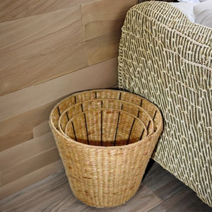 Cestas Tejidas de Jacinto de Agua Tejidas a Mano a Precio Económico, Bandeja con Asa Cómoda, Estilo Vintage Multifuncional para Dormitorio y Sala de Estar - Product Image 1