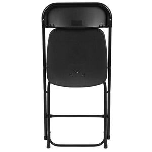 Folding Chair – White Resin Seat with Stainless Steel Frame, Durable Outdoor Chair for Garden, Events & <b>Camping</b> - Product Image 6