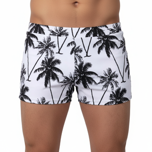 Shorts de bain unisexes pour hommes, séchage rapide, vêtements de plage, imprimé floral, légers, respirants, résistants à l'eau, service OEM/ODM - Product Image 2
