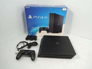 เครื่องเล่นเกม PS4 Pro ใหม่ สำหรับ Pro 1TB พร้อมคอนโทรลเลอร์แบบมีสาย ชุดครบ กล่องเดิม/สายไฟ/สาย USB  ผ่านการทดสอบอย่างสมบูรณ์ พร้อมใช้งาน - Product Image 1
