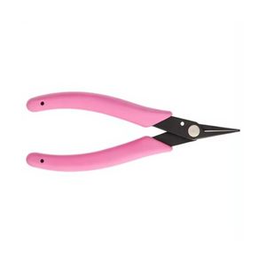 Rosary Pliers Jewelry Making Tool Pink Handle Carbon Steel Round Nose <b>Wire</b> Cutter Precision Beading <b>Crafting</b> Hand Tool - Product Image 2