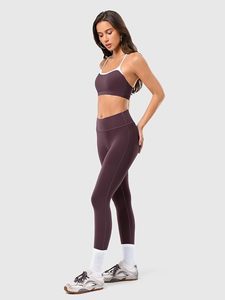 Leggings de sport taille haute pour femmes, leggings de compression, soutien-gorge de sport rembourré, séchage rapide, respirant, yoga, gym, entraînement - Product Image 3