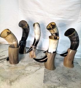 Nuevo Cuerno Vikingo para Beber, Ideal para Fiestas y Bodas, Cuerno Natural con Taza, Cuerno Vikingo de la Mejor Calidad de la India - Product Image 3