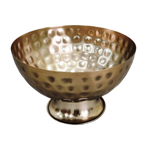 Cuencos de mezcla de acero inoxidable para cocina, diseño moderno, duraderos, ligeros, hechos a mano, con efecto martillado de gotas de agua doradas, ideales para fiestas. - Product Image 1