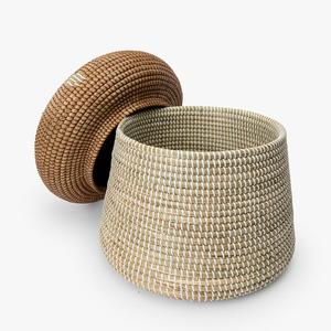 Magnifique ensemble de paniers de rangement en jonc de mer en forme de champignon, faits à la main, pour organiser les jouets d'enfants, panier décoratif pour chambre d'enfant, idéal pour la chambre des enfants - Product Image 5