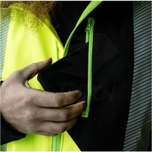 Veste de travail TRIBON SPORTS pour homme, haute visibilité, réfléchissante, respirante, séchage rapide, certifiée CE, coton/polyester, prix bas - Product Image 3