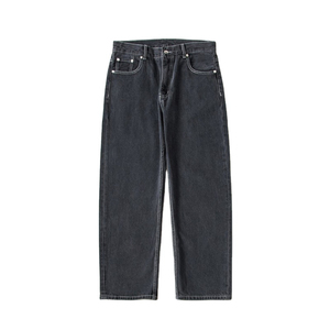 Jeans de mezclilla ajustados y rectos para hombre, pantalones de mezclilla de diseñador, estilo urbano a la moda. - Product Image 1