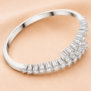 Pulsera de Diamantes Chapada en Oro Rosa de 14 Quilates, Corte Brillante, Diamantes Naturales, Estilo Moderno, Regalo de Joyería para Boda, VVS1-VVS2 - Product Image 4