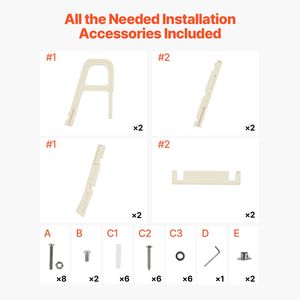 Scala per Piscina a 5 Gradini Inclinata a 75 Gradi con Doppio Corrimano, Gradini in Plastica Antiscivolo Resistenti, Capacità di Carico 300 Libbre, 4 Piedi - Product Image 6