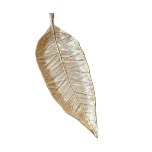Assiette décorative en métal en forme de feuille, style vintage fait main, motif végétal, plats et assiettes, plateau de service pour aliments et en-cas - Product Image 4