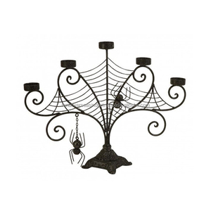 Candélabre en métal araignée de qualité supérieure parfait pour les fêtes de mariage et la décoration de table d'événement disponible en plusieurs styles - Product Image 5