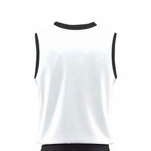 Maillot de basketball personnalisé à rayures horizontales noires et blanches 2026 – Kit d'équipe 2025 entièrement sublimé – Équipement sportif professionnel - Product Image 5
